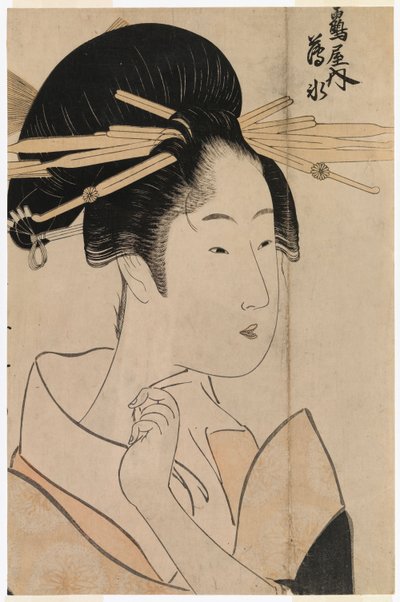 Porträt einer Geisha des Uyo-Teeraums von Kitagawa Utamaro