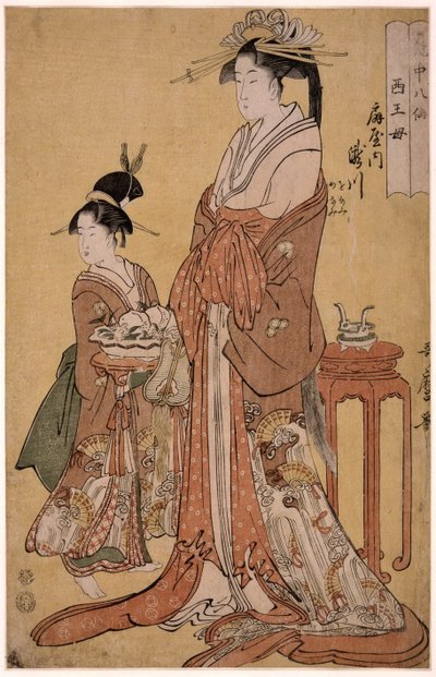 Takigawa von der Ogiya Acht, aus der Serie Unsterbliche in der Kunst der Liebe, 1793 von Kitagawa Utamaro