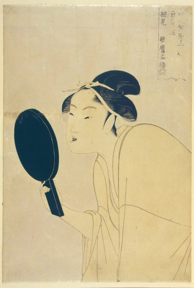 Der interessante Typ, aus der Serie Zehn Typen in der physiognomischen Studie der Frauen, ca. 1792 von Kitagawa Utamaro
