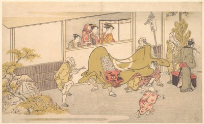Der Löwentanz von Kitagawa Utamaro