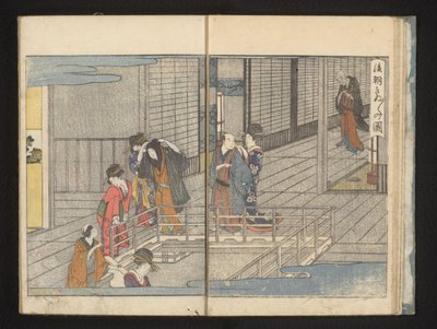 Abreisende Gäste von Kitagawa Utamaro
