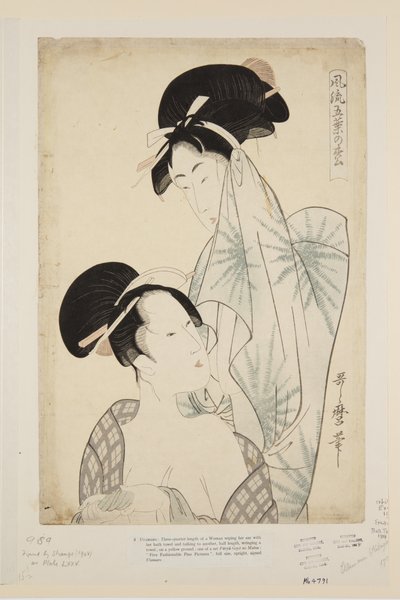 Frauen nach dem Bad von Kitagawa Utamaro