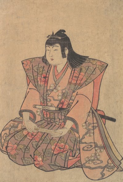 Ein Junge Sänger, spätes 18.-frühes 19. Jahrhundert von Kitao Shigemasa