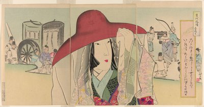 Sei Shonagon, aus der Serie Alte Muster (Kodai moyo) von Kiyochika Kobayashi