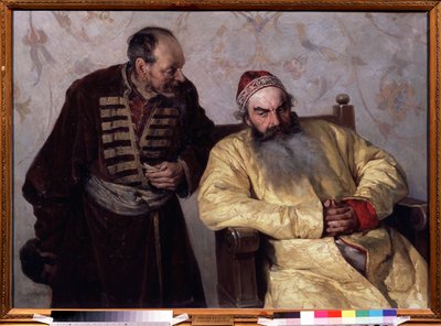 Eine Denunziation beim Bojaren von Klavdiy Vasilievich Lebedev