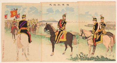 Zeremonie zur triumphalen Rückkehr der Armee von Kobayashi Kiyochika