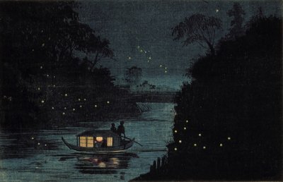 Glühwürmchen in Ochanomizu von Kobayashi Kiyochika