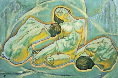 Drei kauernde Frauen von Koloman Moser