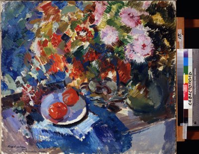 Astern und Tomaten von Konstantin Alekseevich Korovin