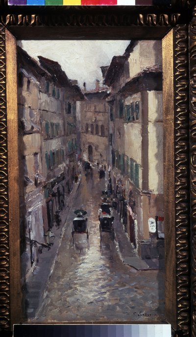 Regen in Florenz von Konstantin Alekseevich Korovin