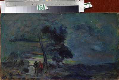 Bühnenbildentwurf für das Theaterstück "Der König von Judäa" von Großherzog Konstantin Konstantinovich Romanov, Musik von Alexander Glazunov von Konstantin Alekseevich Korovin