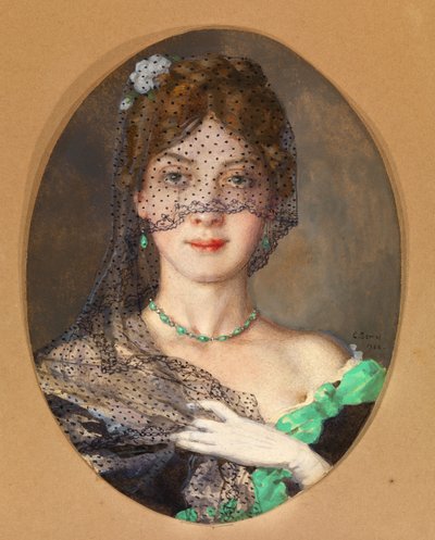 Die Dame mit dem Schleier Manon Lescaut von Konstantin Andreevic Somov