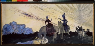 Ein Spaziergang von Konstantin Andreevic Somov