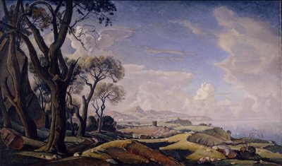 Landschaft mit Bäumen von Konstantin Fyodorovich Bogayevsky