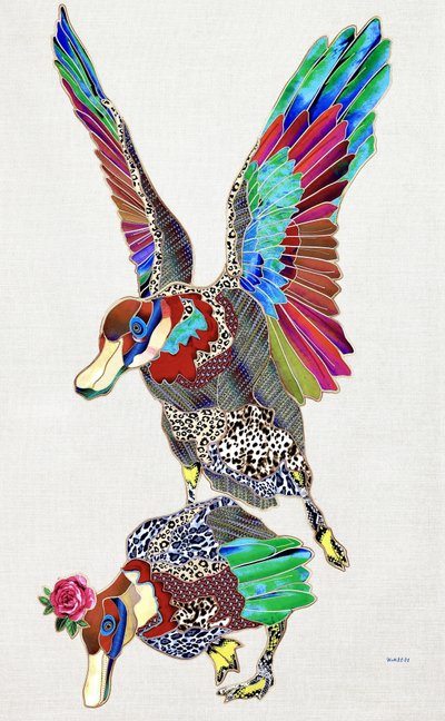 Bunte gemusterte Enten von Kostyantin Malginov