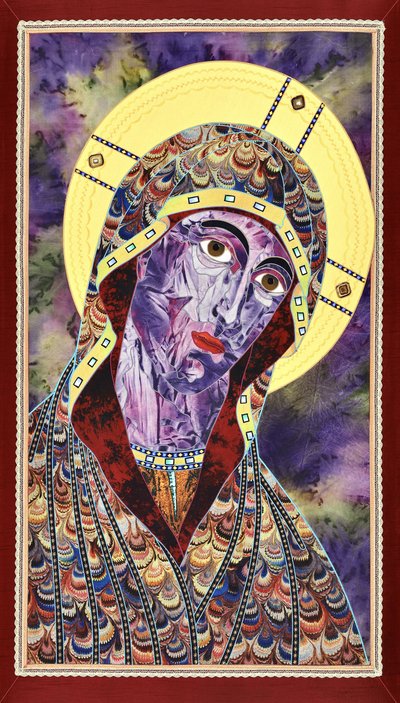 Lila Madonna-Ikone von Kostyantin Malginov