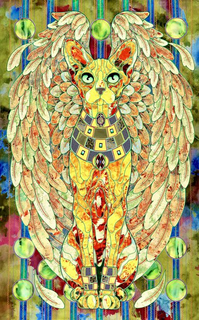 Regale geflügelte Sphynxkatze von Kostyantin Malginov