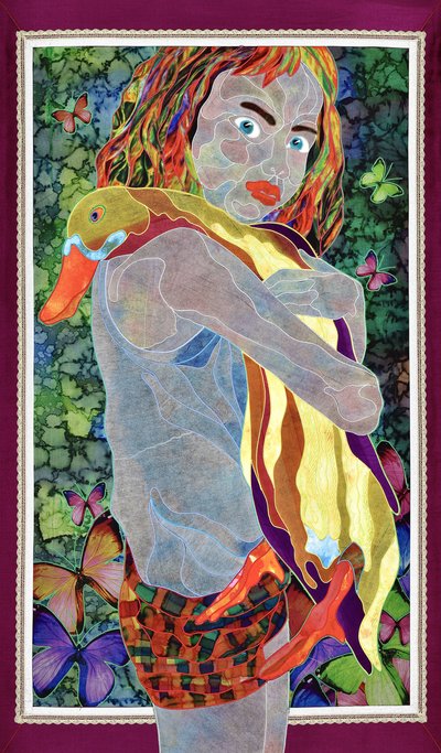 Surreales Mädchen und Ente von Kostyantin Malginov