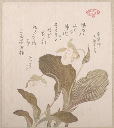 Hotei-Blumen von Kubo Shunman