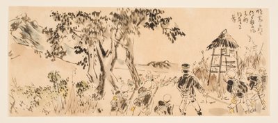 Die Satō-Abteilung greift besiegte chinesische Soldaten in Sun’an an von Kubota Beisen