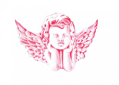 Nachdenklicher Roter Putto von Kulik