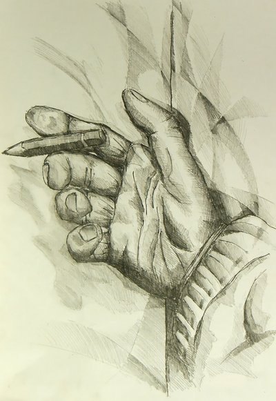 Kreative Hand mit Bleistift von Kulik
