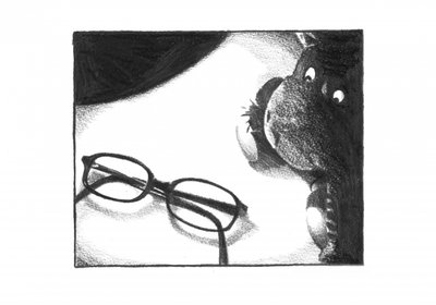 Neugieriger Esel mit Brille von Kulik