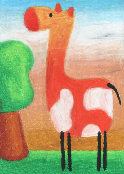 Niedliche Cartoon-Giraffe von Kulik
