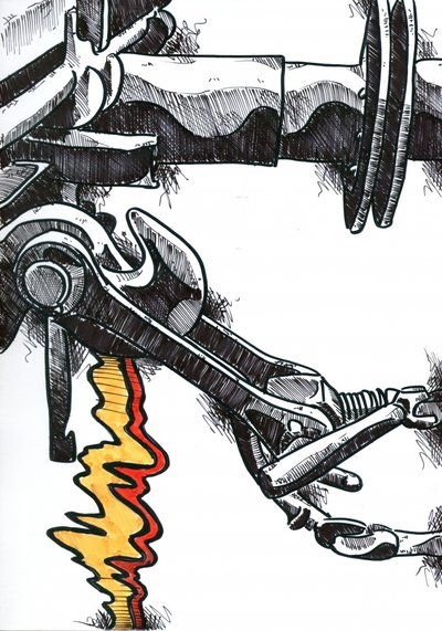 Feurige Reichweite des Cyborgs von Kulik
