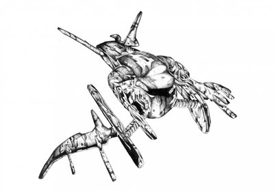 Futuristische Biomechanische Form von Kulik