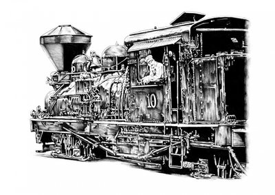 Historische Dampflokomotive von Kulik