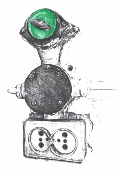 Steampunk-Alien-Gerät von Kulik