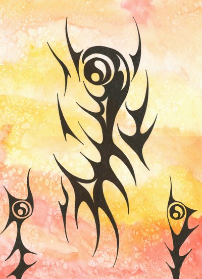 Yin-Yang-Stammesdesign von Kulik