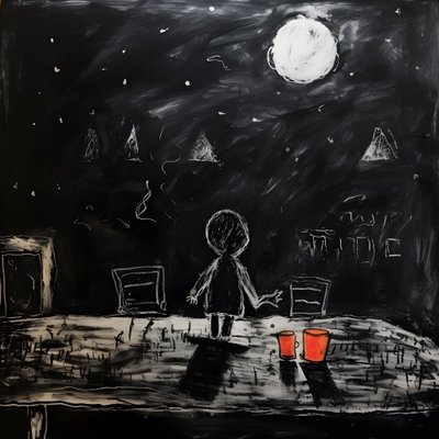 Ein Bild von einem 3-jährigen Kind gezeichnet von Kurt Heppke