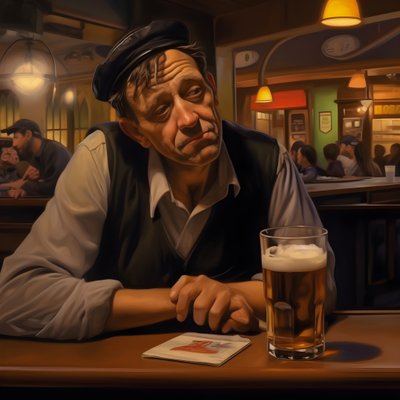 Fotorealistischer österreichischer Mann in seiner Arbeitskleidung 3 von Kurt Heppke
