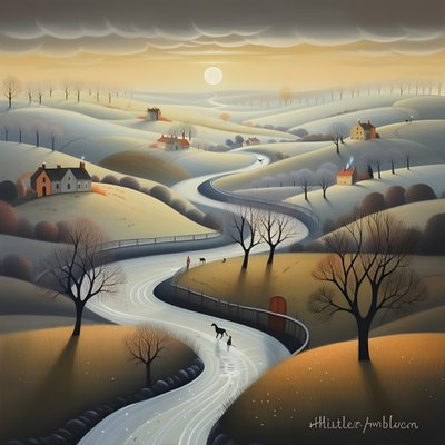 Romantische Landschaft 2 von Kurt Heppke