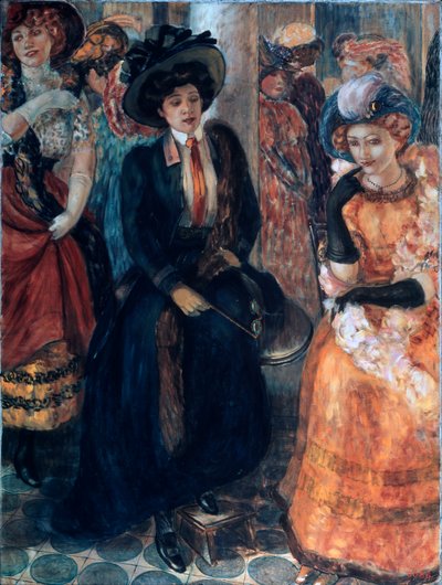 In einem Café von Kuzma Sergeevich Petrov Vodkin