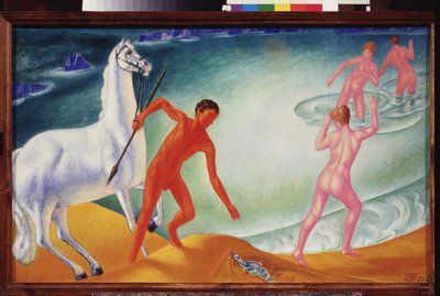 Durstiger Krieger von Kuzma Sergeevich Petrov Vodkin