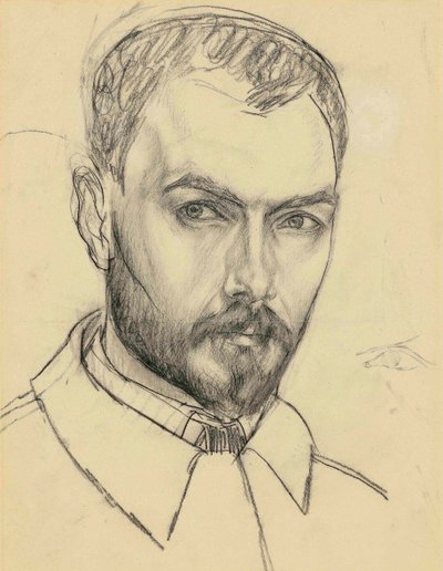 Selbstporträt von Kuzma Sergeevich Petrov Vodkin