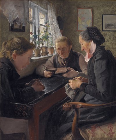 Ein Kind besucht seine Großeltern an einem Sonntag von Laurits Andersen Ring