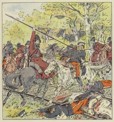 Kavalleriegefecht auf der Linie von Port-Arthur von L. Malespine