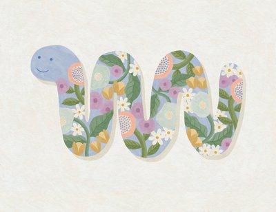 Frühlingsblüten Wurm, 2023 von Lady Ann de Borja