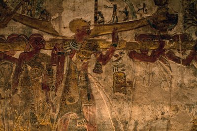 Basrelief aus dem Tempel von Derr, Unter-Nubien, Ägypten, ägyptische Zivilisation, Neues Reich, Dynastie XIX von Amadeo (after) Modigliani