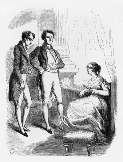 Rastignac wird Madame de Nucingen vorgestellt, Illustration aus 