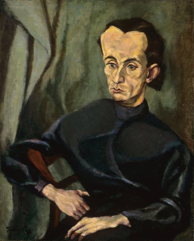 Porträt von Lajos Kassak von Lajos Tihanyi