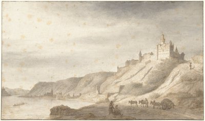 Schloss Rheinfels bei St. Goar am Rhein von Lambert Doomer