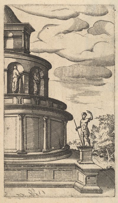 Teilansicht eines Gebäudes [Sepulchrum Adriani] aus der Serie 