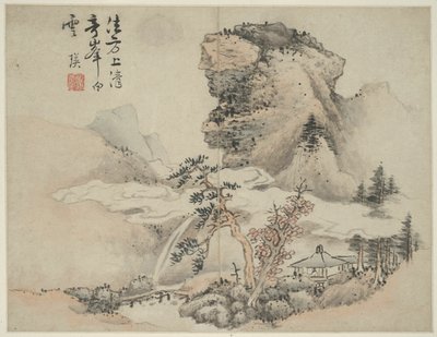 Landschaft im Stil der alten Meister: nach Fang Congyi (aktiv ca. 1340-80) von Lan Ying