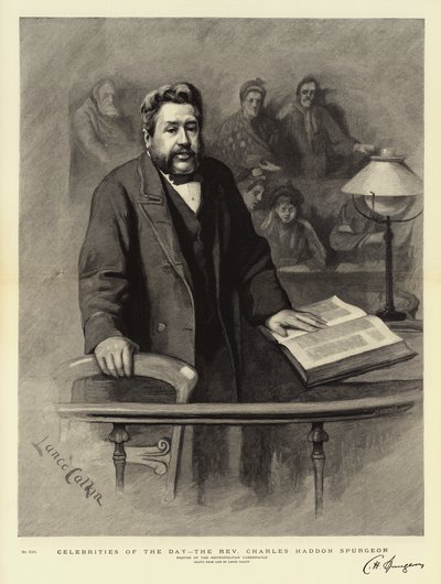 Berühmtheiten des Tages, der Reverend Charles Haddon Spurgeon von Lance Calkin