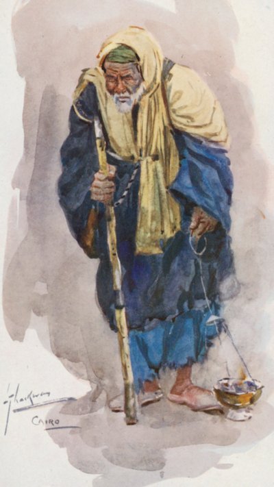 Menschen aus Ägypten: Weihrauchbrenner, Mobakharati von Lance Thackeray